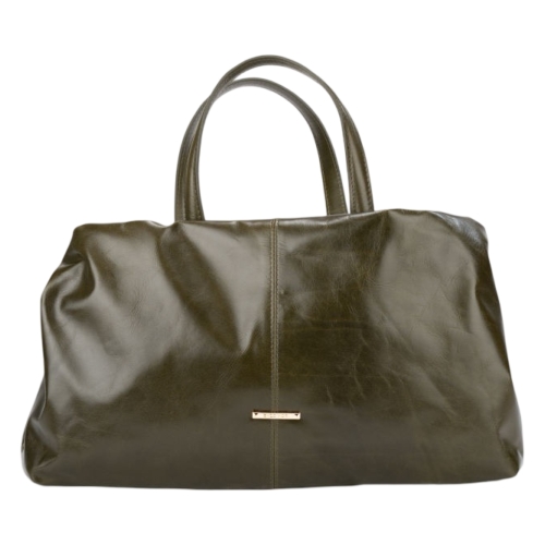 Сумка-саквояж женская кожаная Enzo Nori EN1095-KR07 хаки