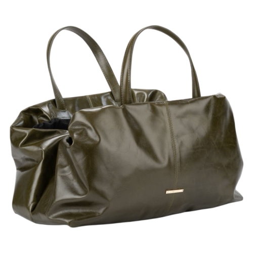 Сумка-саквояж женская кожаная Enzo Nori EN1095-KR07 хаки