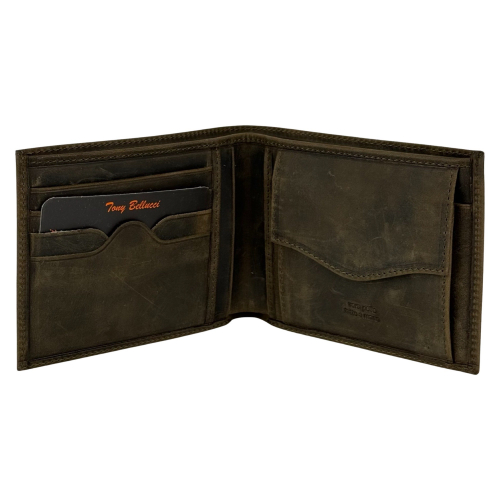 Кошелек мужской кожаный Tony Bellucci T121-05 оливковый