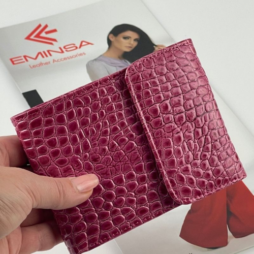 Кошелек женский кожаный Eminsa 1036 8-18 фуксия