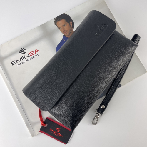 Клатч чоловічий шкіряний Eminsa 5100 18-1 чорний