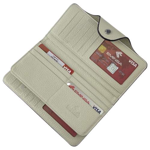 Кошелек женский кожаный Eminsa 2148 37-9 молочный