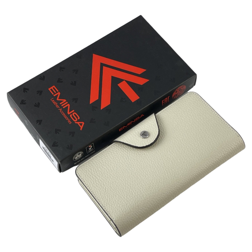 Кошелек женский кожаный Eminsa 2148 37-9 молочный