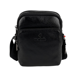 Сумка чоловіча шкіряна Eminsa 6189 37-1 чорна