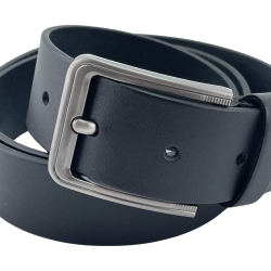 Ремень мужской кожаный Кремень 01.40.00.193 130 см черный