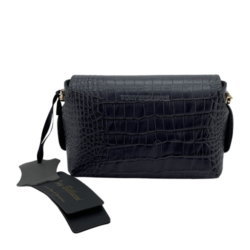 Сумка крос-боді жіноча шкіряна Tony Bellucci 0692-359 сіра