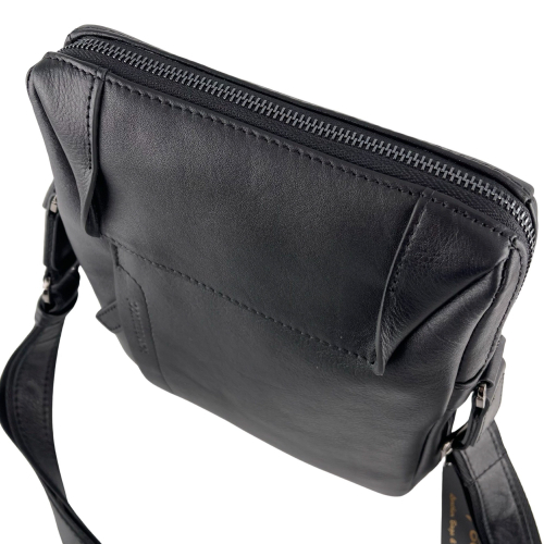 Сумка чоловіча шкіряна Tony Bellucci T1157-1 чорна