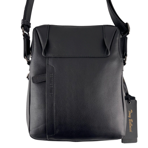 Сумка чоловіча шкіряна Tony Bellucci T1157-1 чорна