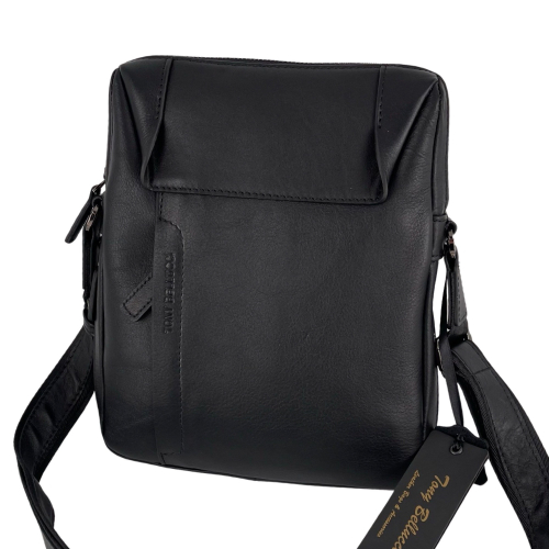 Сумка чоловіча шкіряна Tony Bellucci T1157-1 чорна