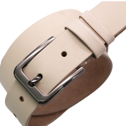 Ремень мужской кожаный Кремень 01.35.00.244 115 см молочный