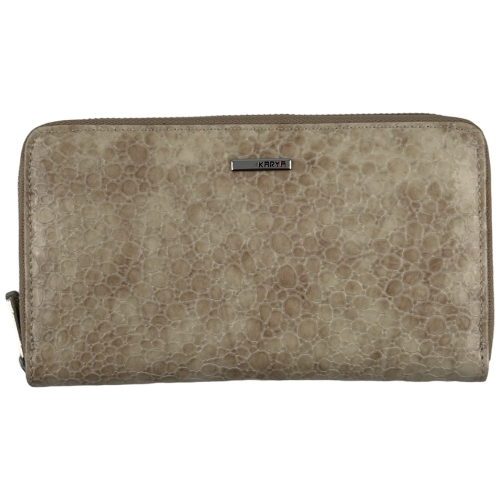 Кошелек женский кожаный лакированый Karya 1072-571 экрю