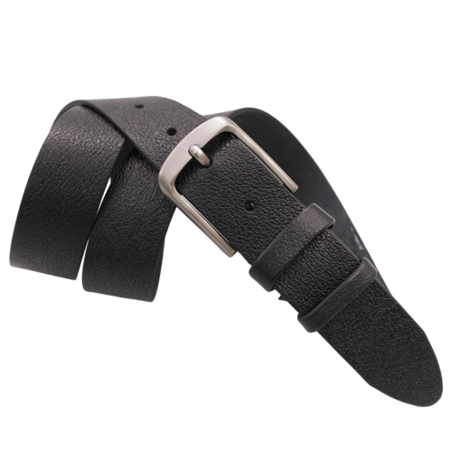 Ремень мужской кожаный Кремень 01.40.63.28 черный 115 см