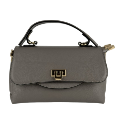 Сумка женская кожаная Karya 2574-098 светло-серая