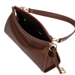 Сумка женская кожаная Enzo Nori EN1114-252 коричневая