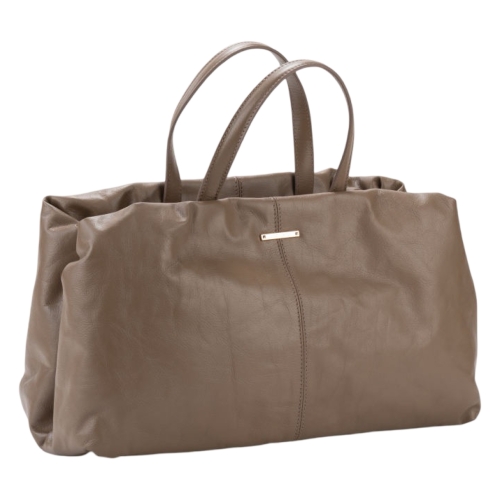 Сумка-саквояж женская кожаная Enzo Nori EN1095-KR11 бежевая