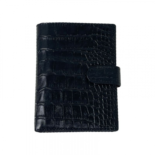 Гаманець чоловічий під крокодилячу шкіру Bond Non 527-356-282 всередині червоний