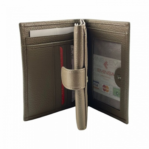Гаманець жіночий шкіряний Eminsa 2034 37-17 коричневий