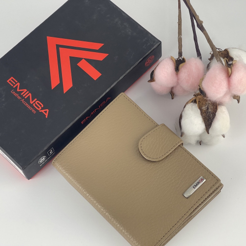 Кошелек женский кожаный Eminsa 2034 37-37 бежевый