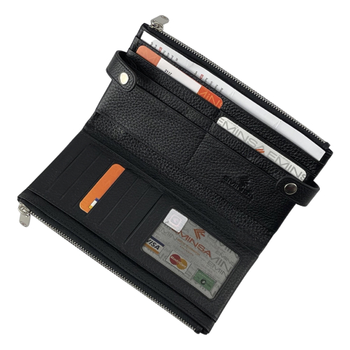 Гаманець жіночий шкіряний Eminsa 2117 18-1 чорний