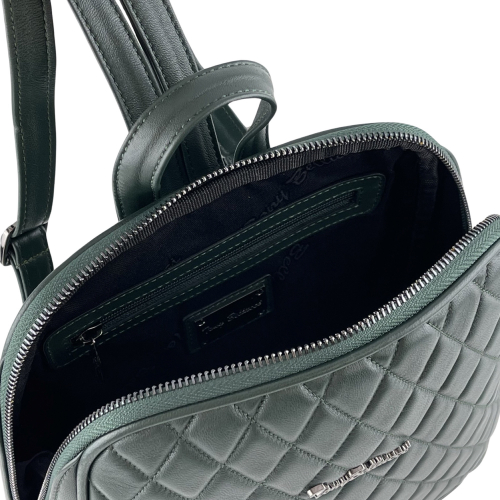 Жіночий рюкзак шкіряний Tony Bellucci 0135-2010 темно-зелений