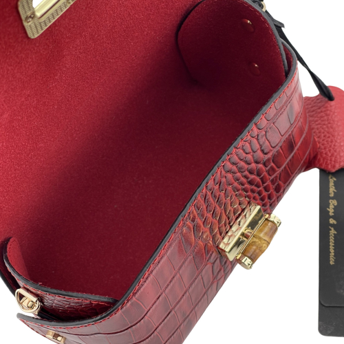 Сумка крос-боді жіноча шкіряна Tony Bellucci 0692-958 червона