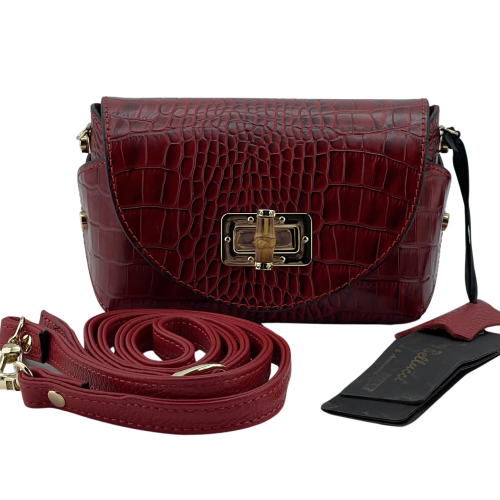 Сумка крос-боді жіноча шкіряна Tony Bellucci 0692-958 червона