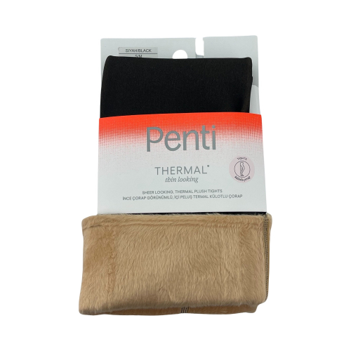 Термоколготки жіночі Penti Thin Looking Thermal 500 чорні Size S/M
