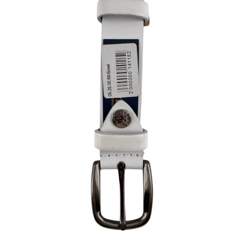 Ремень женский кожаный Кремень 05.25.00.69 белый 115 см