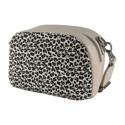 Сумка жіноча шкіряна Vito Torelli 1097 3043/1096 молочна з леопардом