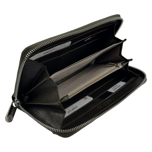 Гаманець жіночий шкіряний Karya 1072-617 оливковий