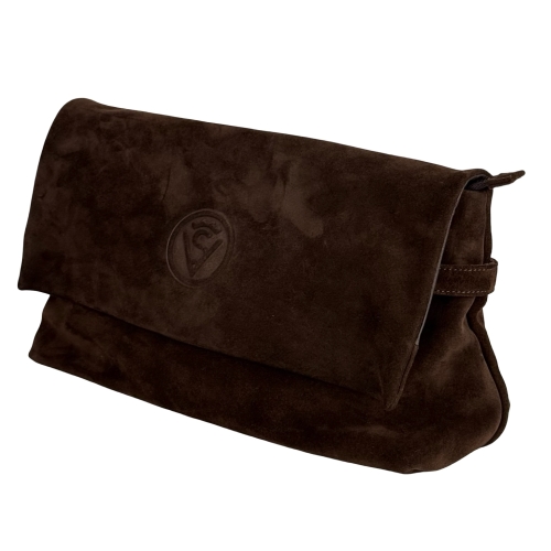 Сумка-конверт женская замшевая Vittorio Safino VSL 188 коричневая