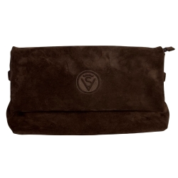Сумка-конверт женская замшевая Vittorio Safino VSL 188 коричневая