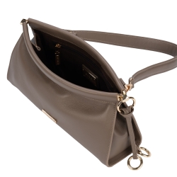 Сумка женская кожаная Enzo Nori EN1114-259 бежевая