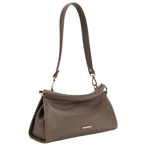 Сумка женская кожаная Enzo Nori EN1114-259 бежевая