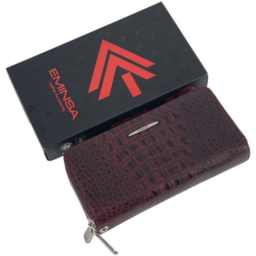 Кошелек женский кожаный Eminsa 2160 15-6 бордовый