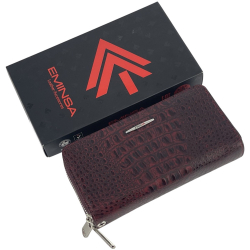 Гаманець жіночий шкіряний Eminsa 2160 15-6 бордовий