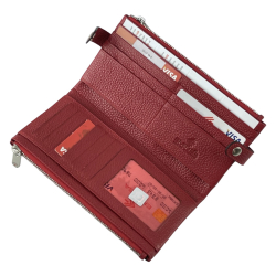 Кошелек женский кожаный Eminsa 2117 18-5 красный