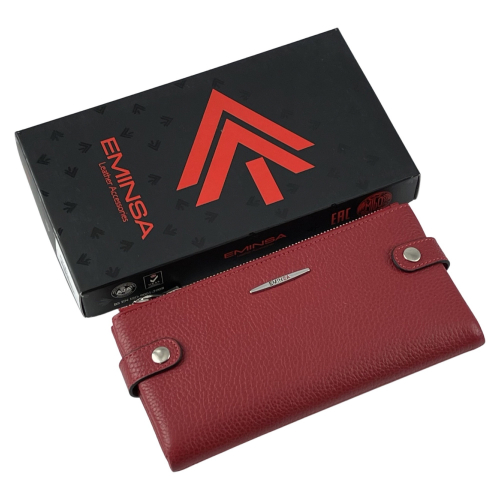 Гаманець жіночий шкіряний Eminsa 2117 18-5 червоний
