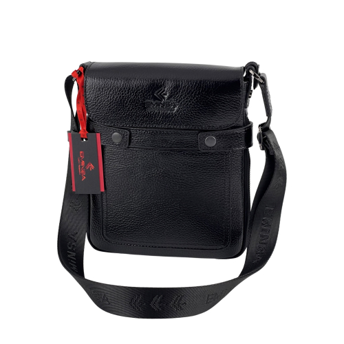 Сумка чоловіча шкіряна Eminsa 6232 37-1 чорна