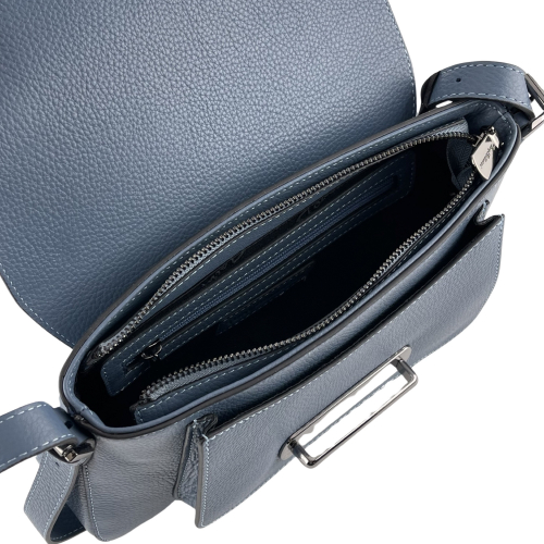 Сумка жіноча шкіряна Tony Bellucci 0517-215 блакитна