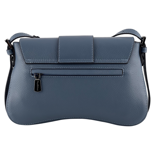 Сумка жіноча шкіряна Tony Bellucci 0517-215 блакитна