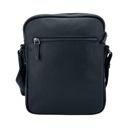 Сумка чоловіча шкіряна The Bond 1437-1 чорна