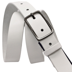 Ремінь жіночий шкіряний Кремінь 05.30.00.111 білий 130 см