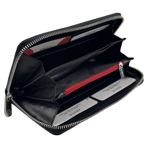 Гаманець жіночий шкіряний Karya 1072-620 чорний