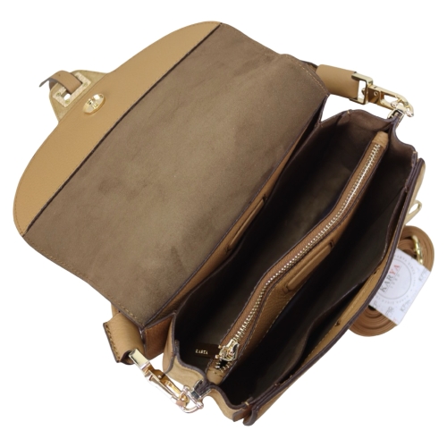 Сумка женская кожаная Karya 2448-3 светло-коричневая