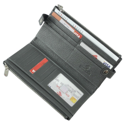 Кошелек женский кожаный Eminsa 2117 18-11 серый