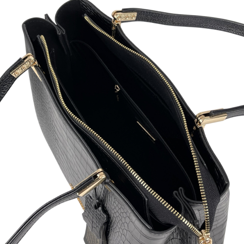 Сумка жіноча шкіряна Tony Bellucci 0283-356 чорна