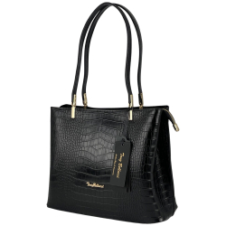 Сумка жіноча шкіряна Tony Bellucci 0283-356 чорна