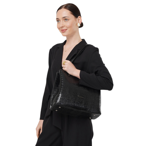 Сумка жіноча шкіряна Tony Bellucci 0283-356 чорна