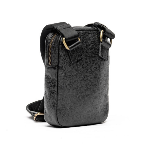 Сумка мужская кожаная Vittorio Safino VS 003 черная Корсика